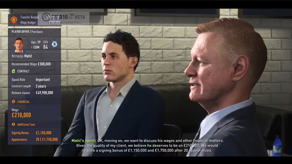 FIFA 18 career mode leaks